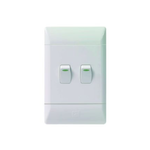 CBI 2L 1W SWITCH 2x4 WHT PLASTIC L122-P