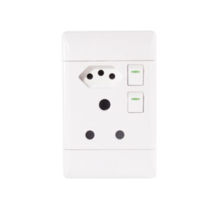 CBI SSO 1x3PIN 1xEURO 2X4 WHITE PS681-P